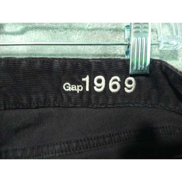 Gap Pants Womens 12 Brown Corduroy 1969 Sexy Boot Stretch Mid Rise Flare Casual - Picture 7 of 9